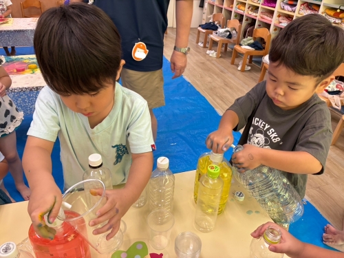 色水＆氷遊び🎨