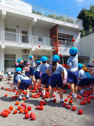 玉入れの練習♬